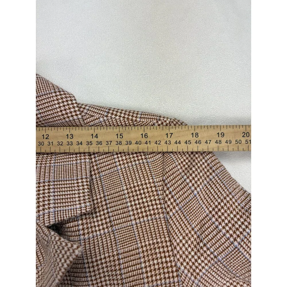 We The‎ Free Men's Plaid Tailored Blazer Sport Coat Large